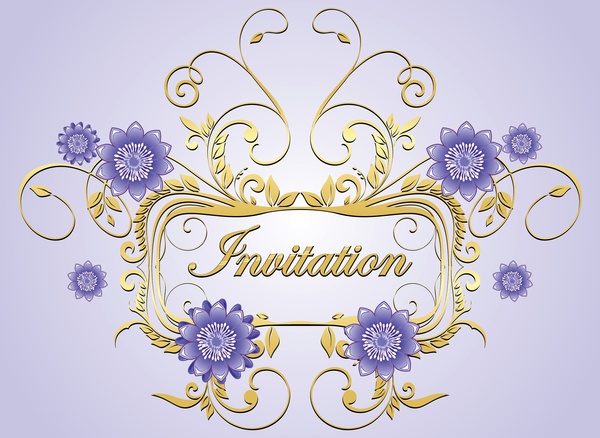 Vector de invitación