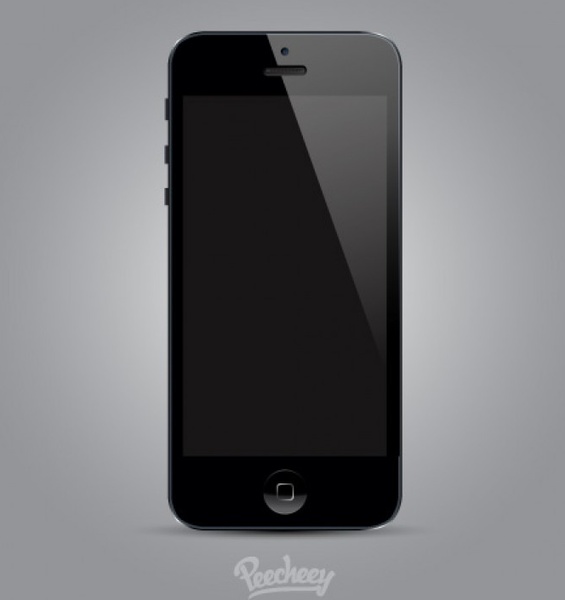 iPhone 6 smartphone mockup desain realistis