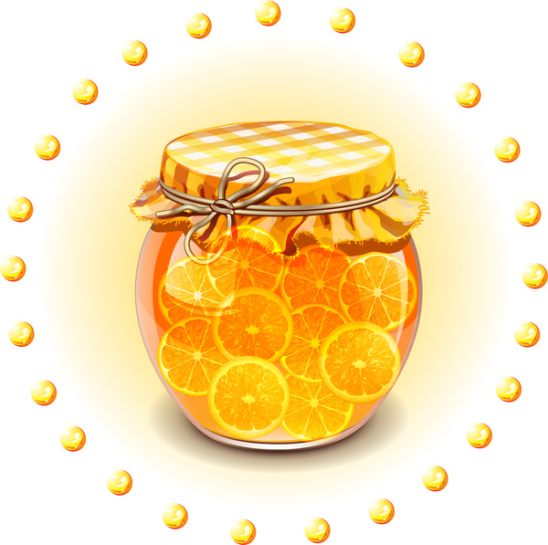 オレンジ ジュースの瓶