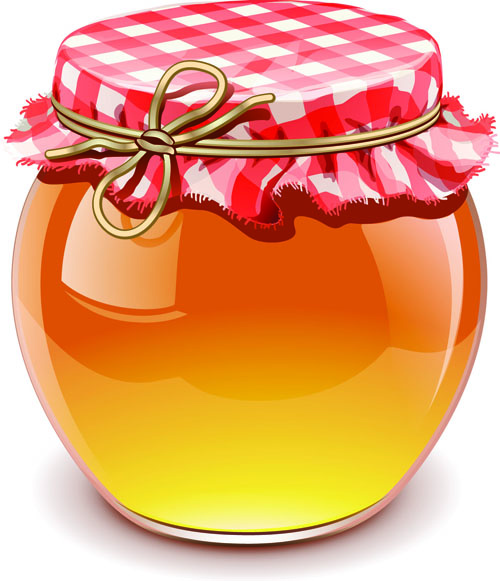 Jar With Honey Vector Graphics 3