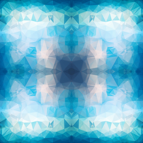 Kaleidoskop geometrische Formen Hintergrund Vektor