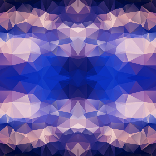 kaleidoskop bentuk geometris latar belakang vektor