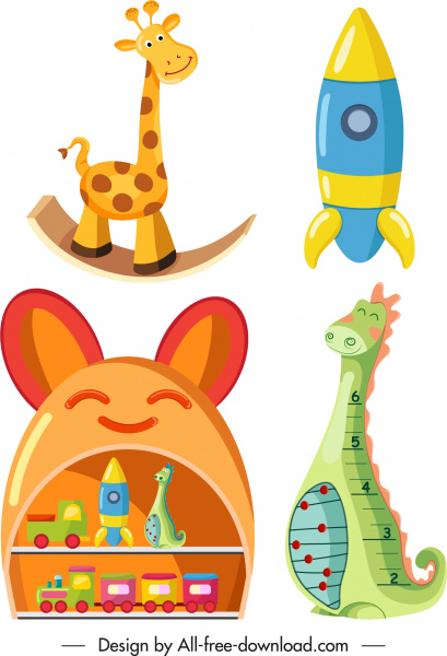 Детские игрушка иконы блестящие красочные декорации