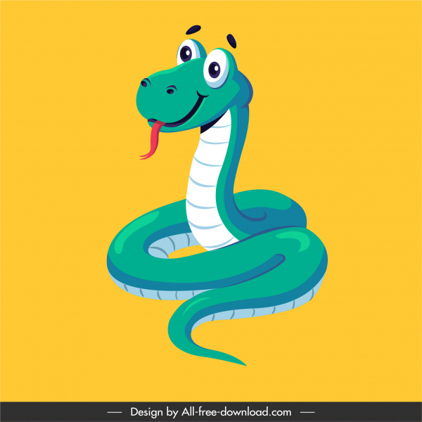 King Snake Icon Cute Cartoon Sketch-vector Icon-free Vector Free Download