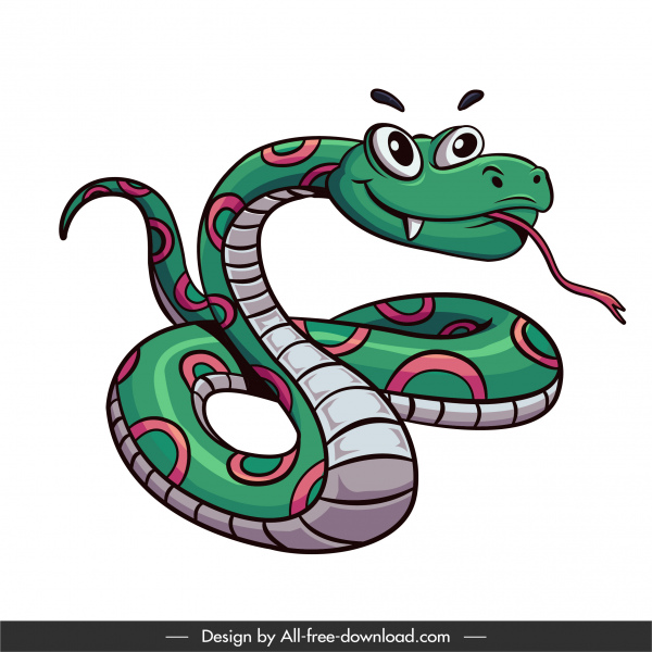 King Snake Icon Funny Cartoon Sketch-vector Icon-free Vector Free Download