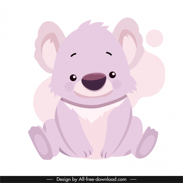Koala-Ikone niedliche handgezeichnete Cartoon-Skizze