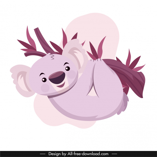 Koala Spezies Ikone niedliche Cartoon Skizze