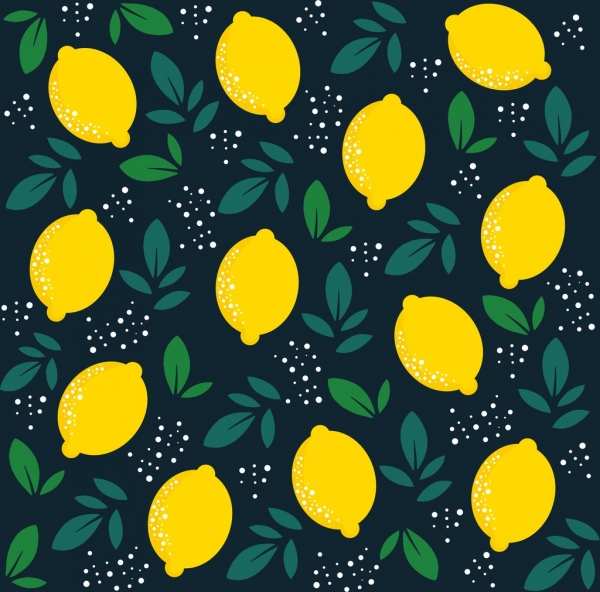 Lemon background repitiendo Flat decoracion