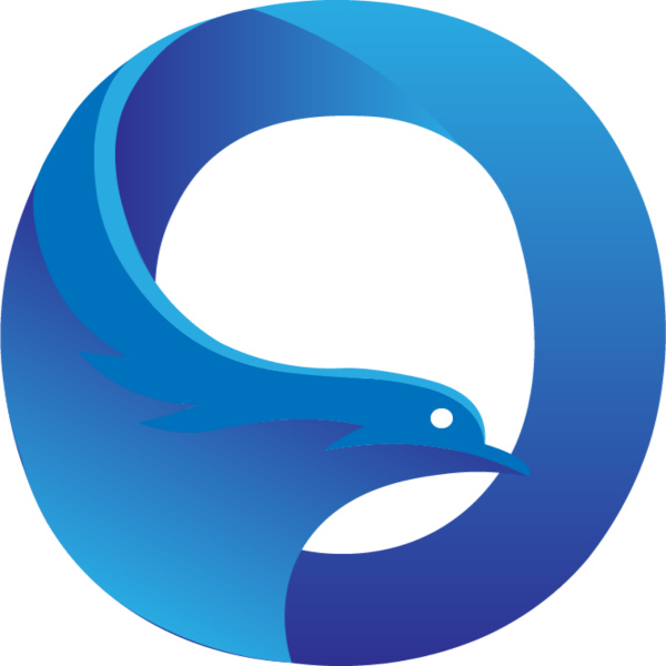 güvercin logo kavramı yaratıcı ve zarif logosu desig ücretsiz vektör ve pngeps ile mektup o