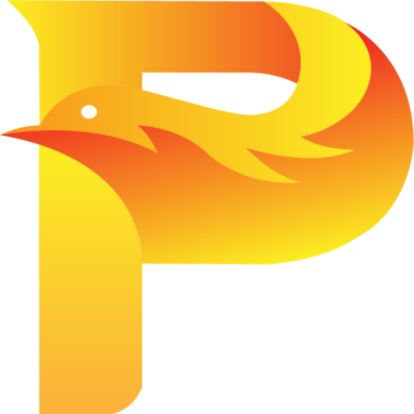 Buchstabe p mit Taube Logo Konzept kreative und elegante Logo desig frei Vektor und Pngeps