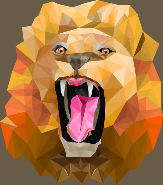 visage de lion
