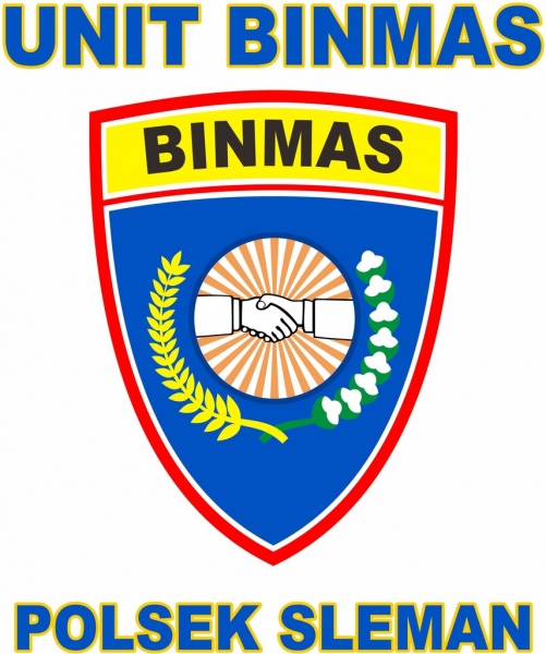 logo polisi binmas Sleman Yogyakarta Indonesia 2018