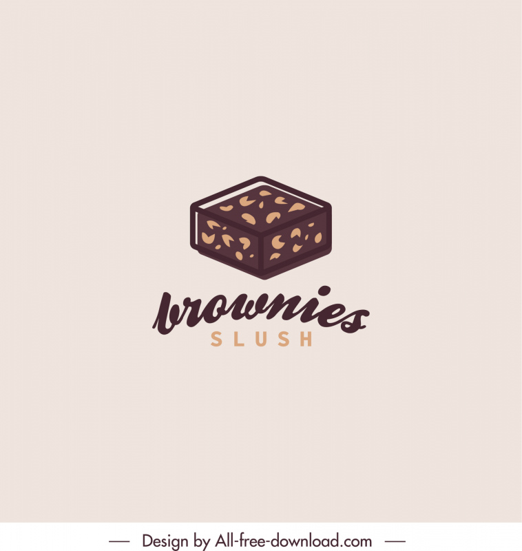 логотип брауни слякоть шоколадный торт 5
