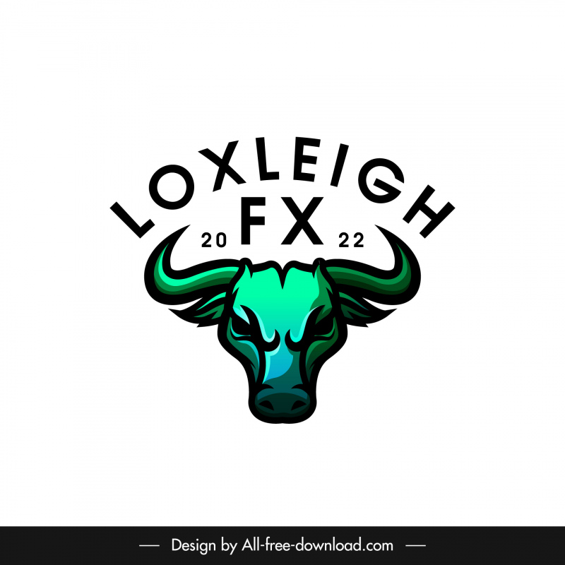 logotipo Loxleigh FX logotipo boceto simétrico dibujado a mano
