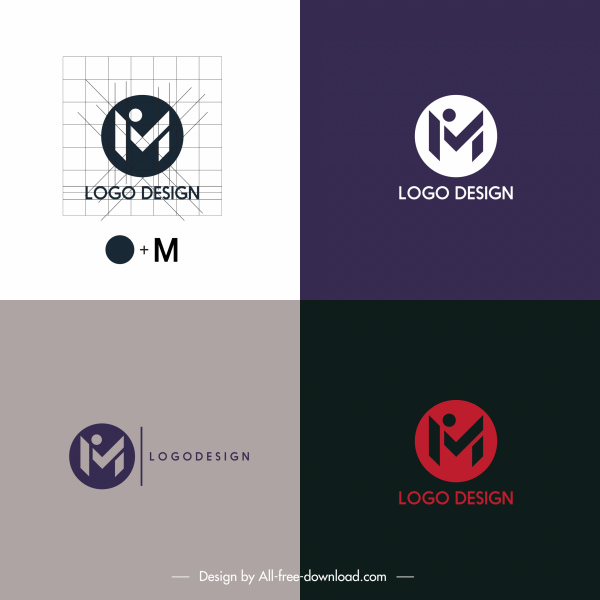Logovorlagen Wortskizze flaches Design
