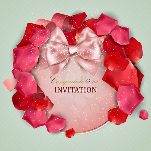 tarjetas de invitación romántica y amor