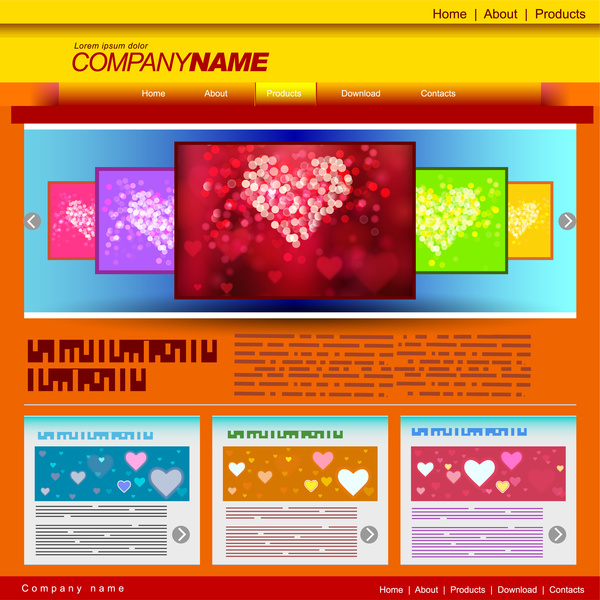 cinta website template