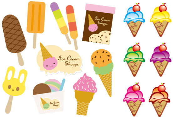 immagine vettoriale di delizioso gelato