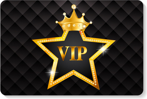 luxuriöse VIP-Mitglieder Karten Design Vektoren