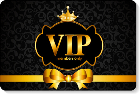 luxuriöse VIP-Mitglieder Karten Design Vektoren