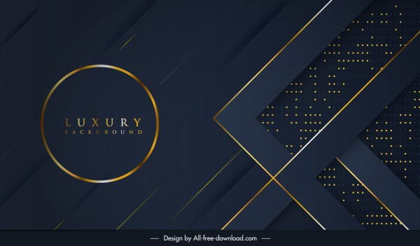 Luxus-Hintergrund golden schwarz Dekor abstraktes Design