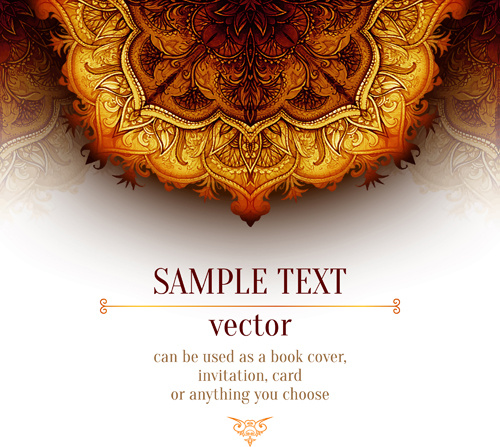 Luxury Floral Book Cover Design Vector