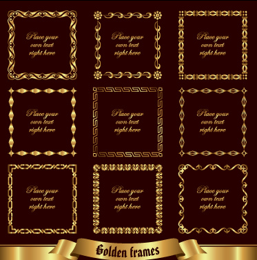 Luxus golden Frames Vektor