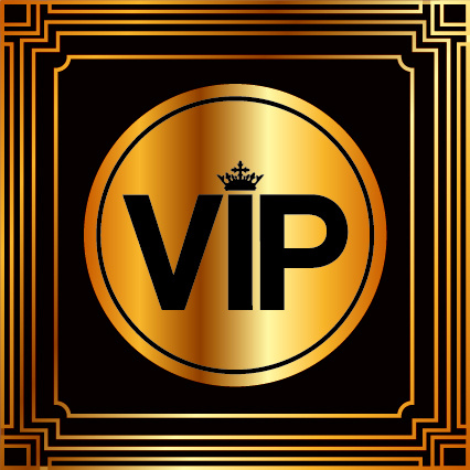 Vectores de fondo Golden VIP lujo