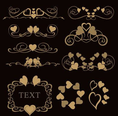 Luxury Ornaments Borders With Frame Vector