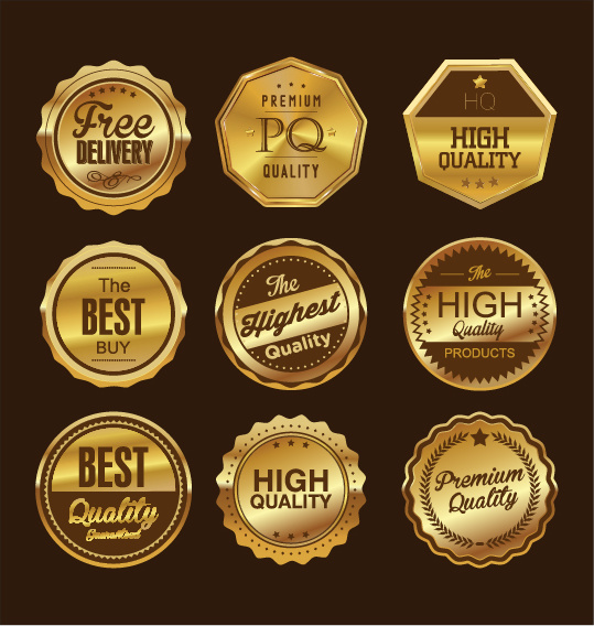 Luxus-Premium-Qualität golden-Label