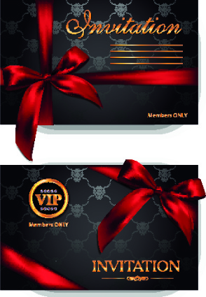cartões de convite vip de luxo