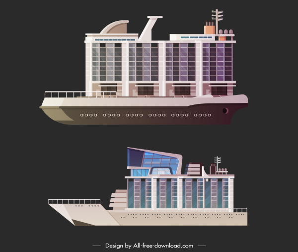 décor moderne d'étages d'icône de yacht de luxe