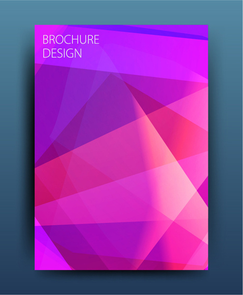 vector de color cubierta abstracta de revista o folleto
