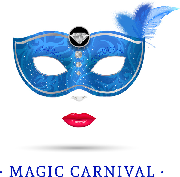 máscara mágica de carnaval