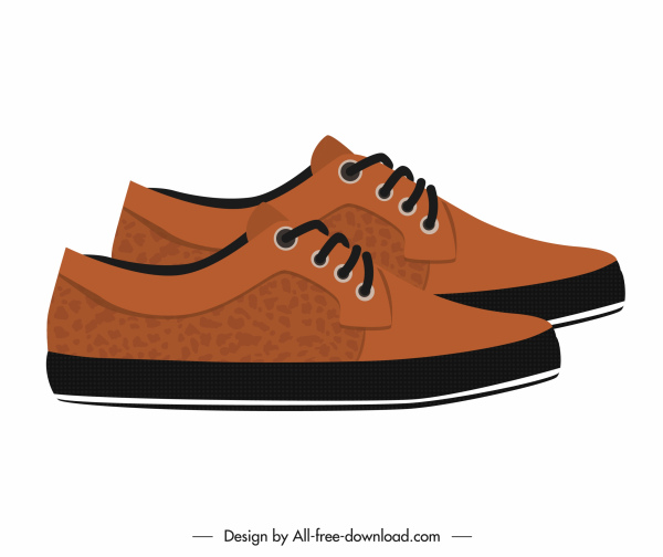 мужская модная обувь иконка элегантный коричневый кожаный декор