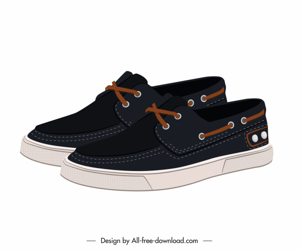 ícone de sapatos de moda masculina design 3d jovem moderno