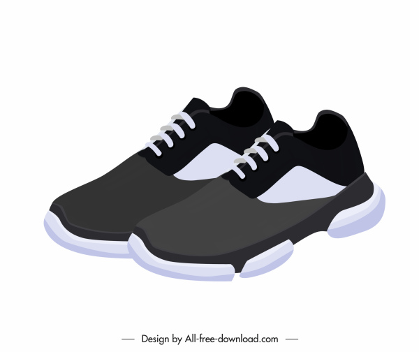 Männliche Schuhe Ikone elegantes grau weißes Dekor