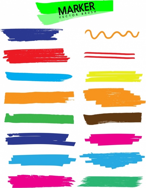 spidol cat latar belakang warna-warni hiasan datar