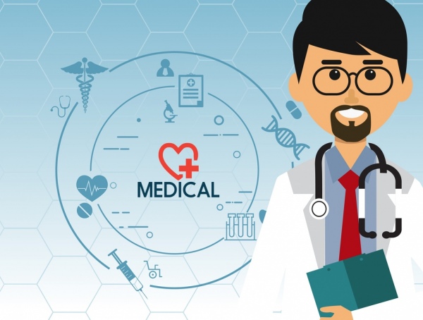 formação médica médico ícone círculo do design