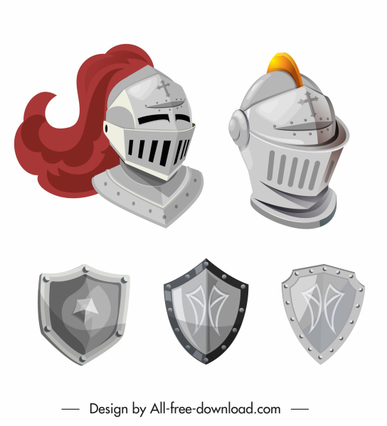ícone de armadura medieval escudo esboço de capacete