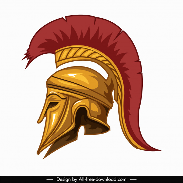 Medieval Knight Helmet Icon Colored Classic 3d Sketch-vector Icon-free  Vector Free Download
