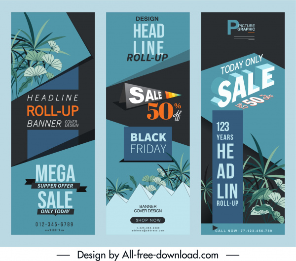 Mega-Verkauf Poster blätter Dekor dunkel 3d Texte