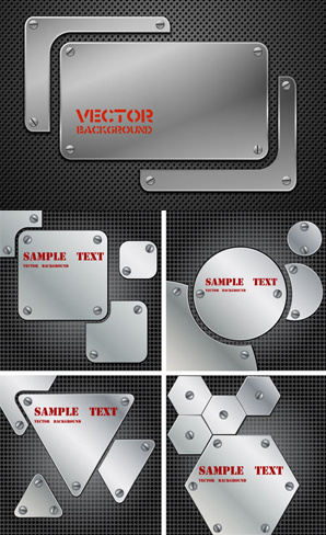 Diseño de fondo vector metal