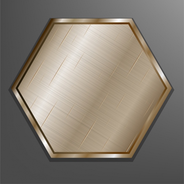 металлический фон блестящие золотые многоугольника
