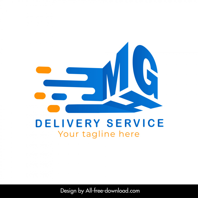Modèle de logo MHG élégant décor de textes 3D modernes