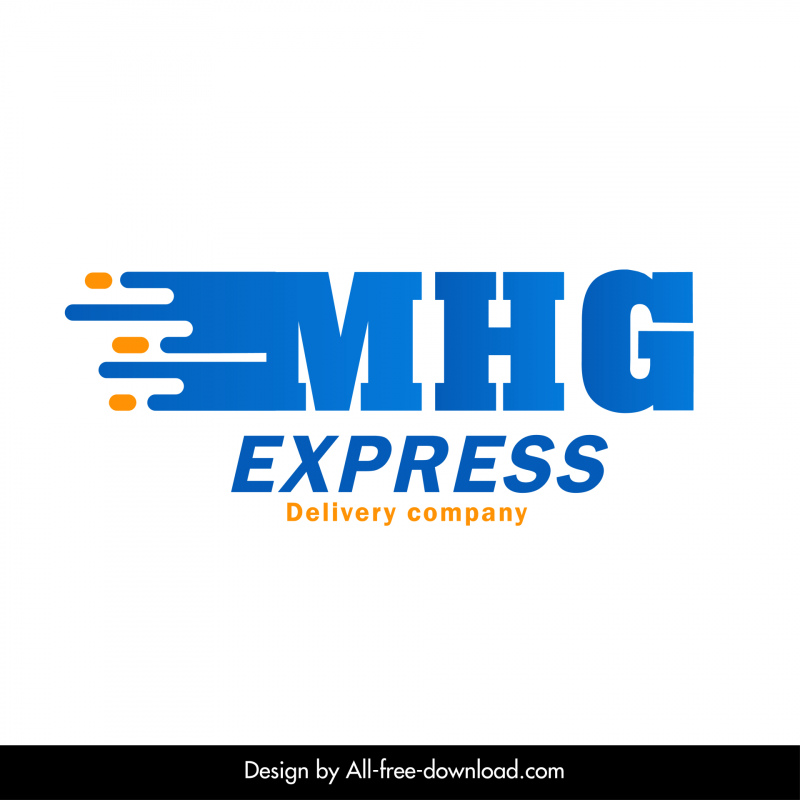 MHG шаблон логотипа современный плоский динамический текст декор