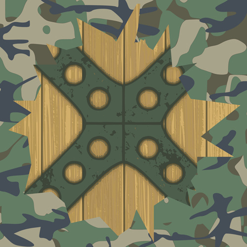 immagine vettoriale elementi militari