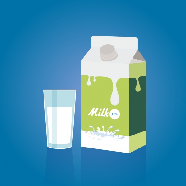 الحليب تعزيز شعار زجاجي زخرفة
