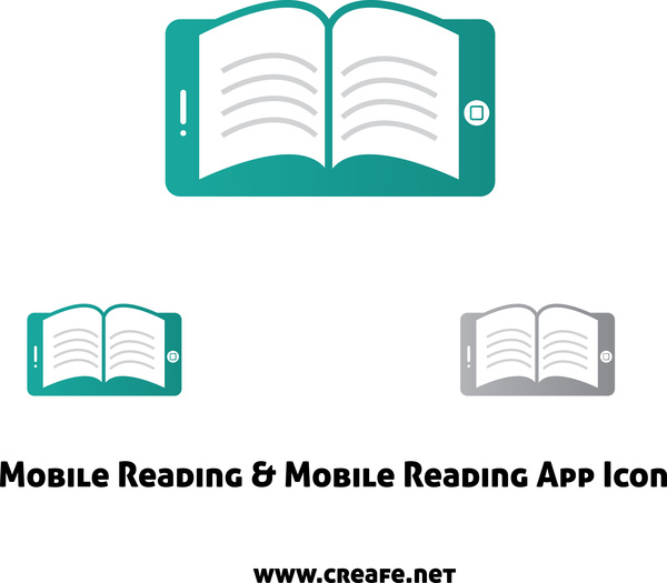 mobilen Buch app Icon Vektor