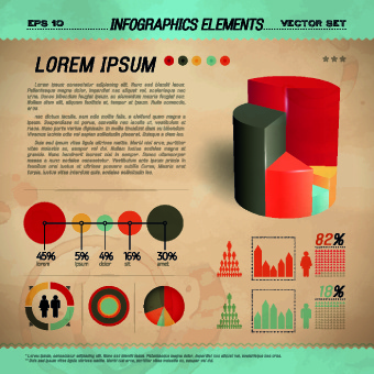 Modern iş Diyagram ve Infographic tasarlamak vektör